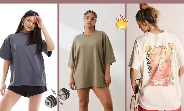 Oversized Gym T-Shirts for Women