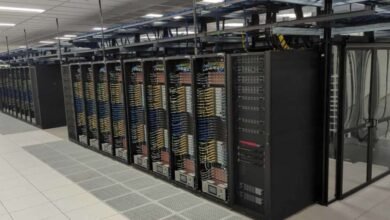 CoreWeave data centre with GPU servers