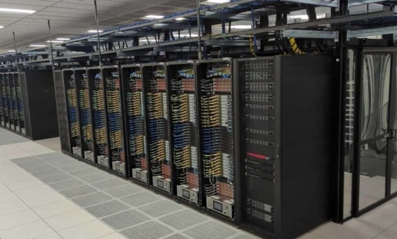 CoreWeave data centre with GPU servers