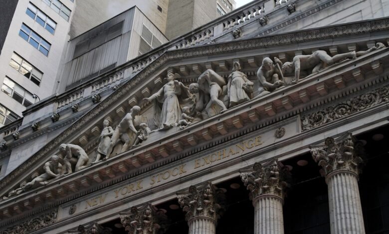 Traders on a stock exchange floor