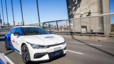 NRMA Insurance branded car on the Sydney Harbour Bridge