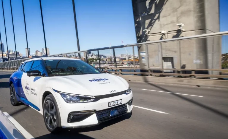 NRMA Insurance branded car on the Sydney Harbour Bridge