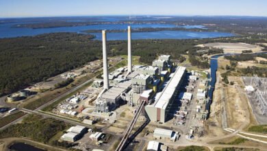 Eraring Power Station in New South Wales, owned and operated by Origin Energy