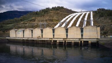 Tumut 3 pumped hydro power station at Talbingo Dam, Snowy Mountains