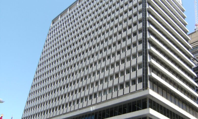 Reserve Bank of Australia head office building at 65 Martin Place, Sydney